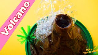 How to make a Simple Volcano  Volcano Model Making  Volcano Eruption  Homemade Volcano Craft DIY [upl. by Clem268]