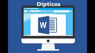 Díptico en word [upl. by Aynnat]