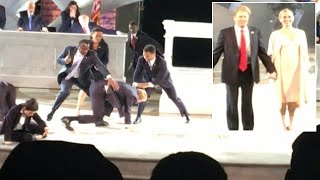 Staging of Shakespeares Julius Caesar Features Trump Getting Assassinated [upl. by Boser]