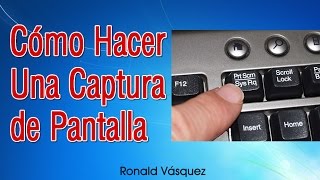 Como hacer una Captura de Pantalla en PC o Laptop [upl. by Rachel]