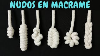 6 nuevos NUDOS en MACRAMÉ paso a paso  6 New Macrame Knots [upl. by Enilemme]