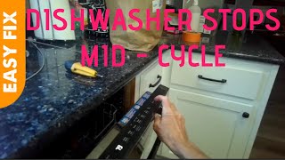 ✨ DISHWASHER STOPS MIDCYCLE EASY FIX ✨ [upl. by Ecnatsnok550]