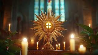 Gregorian Chants for Eucharistic Adoration  Catholic Music for Prayer [upl. by Sidnarb64]