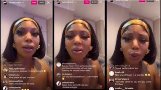 Lulu Menziwa Instagram Live Addressing Lerato Kganyago [upl. by Dranek]