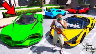 Franklin Stealing Billionaires Secret Sports Cars In GTA 5  SHINCHAN and CHOP [upl. by Nnaeirelav637]