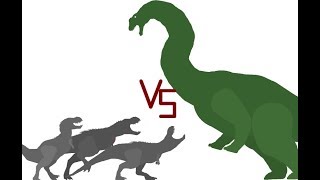 Argentinosaurus Vs Vastatosaurus Rex [upl. by Nneb]