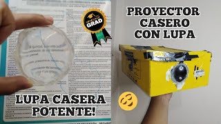 Lupa casera y proyector casero potente [upl. by Uyekawa440]