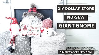 How to Make a Large Gnome  DIY Giant Gnome [upl. by Nylevol]