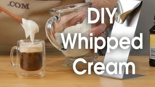 DIY whipped cream in 60 seconds [upl. by Hserus278]