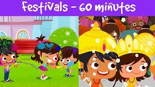 Festivals Of India  Different Types Of Festivals  Kids Festival Compilation Video  Jalebi Street [upl. by Tamaru574]