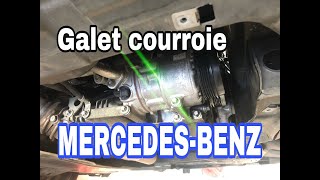 Comment déposer galet courroie accessoire MERCEDESBENZ [upl. by Trent]