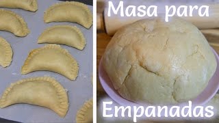 Masa Para Empanadas Saladas  Mi Cocina Rápida [upl. by Ydnam]