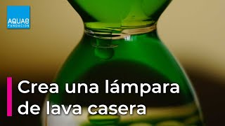 Crea una LÁMPARA de LAVA casera  Experimento [upl. by Dnomrej]