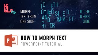 Tutorial How to Morph Text in PowerPoint [upl. by Yrrag]