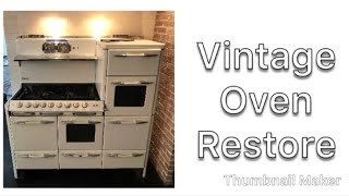 VINTAGE OVEN HOW TO Restore refurbish [upl. by Yelich]