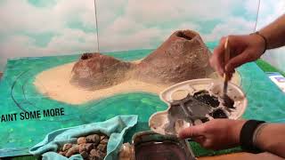 DIY Volcano How to Make and Build a Volcano Then watch it ERUPT [upl. by Voltmer]