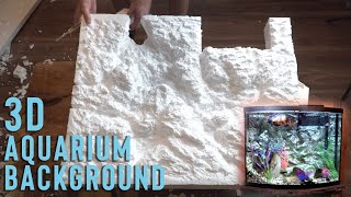 Building a 3D ROCK BACKGROUND for your aquarium [upl. by Atiek497]