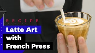 How To Make Cappuccino At Home with French Press [upl. by Plumbo]