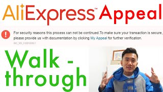 Aliexpress Appeal Walkthrough Guide  Process  Error Solution [upl. by Atteuqcaj117]