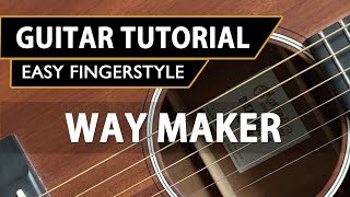 Way Maker  Easy FingerStyle Guitar Tutorial [upl. by Sanyu]