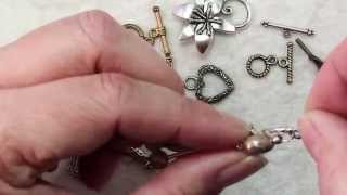 How To Attach A Toggle Clasp Findings [upl. by Akilegna]