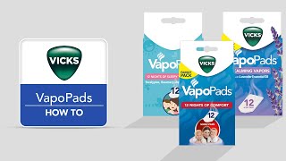 Vicks VapoPads VSP19VSP30VBR5  How to [upl. by Pinchas277]