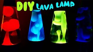 How to Make Lava Lamp Easy Step By Step DIY Tutorial Science Experiments [upl. by Cleland]