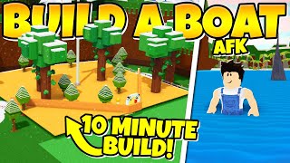 BUILD THIS AFK GOLD FARM IN 10 MINUTES Build a Boat [upl. by Nalepka]