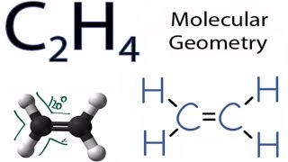 C2H4 Molecular Geometry  Shape and Bond Angles [upl. by Vanda]