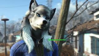 Fallout 4  Lupine Wolf Race Mod [upl. by Paryavi]