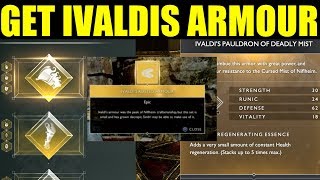 How To Get Ivaldis Armour quotIvaldis Rusted Armourquot God of war Walkthrough The Best gear [upl. by Vanni306]