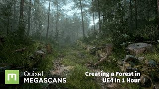 Create a Forest in UE4 in 1 Hour [upl. by Grimbly]