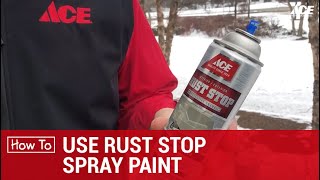 How To Use Rust Stop Spray  Ace Hardware [upl. by Admana]