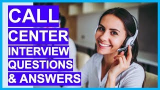 CALL CENTER Interview Questions amp Answers How to PASS a Call Centre Interview [upl. by Eillen]