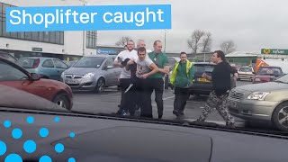 Shoplifter Caught Outside Shopping Centre in UK [upl. by Sidney442]