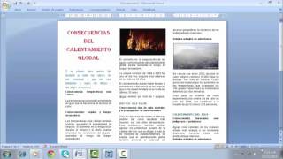 ¿COMO CREAR UN TRIPTICO EN WORD [upl. by Norah559]