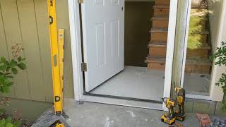 Jeld Wen Front Door Installation  Really crappy products and craftsmanship PART 1 [upl. by Htederem443]