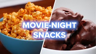 4 Movie Night Snack Recipes • Tasty [upl. by Hamburger]