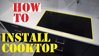 HOW TO INSTALL ELECTRIC AND INDUCTION COOKTOP [upl. by Ymaj150]