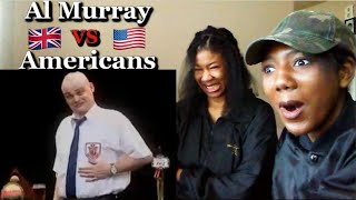 Americans React To Al Murray VS Americans  Katherine Jaymes Reaction [upl. by Eisenhart]