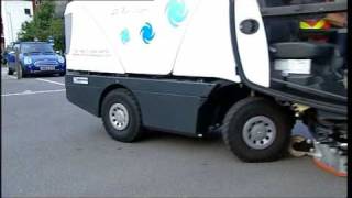 Archive Johnston Sweepers CX200 Compact Street Sweeper for road sweeping in urban areas [upl. by Ahterod982]