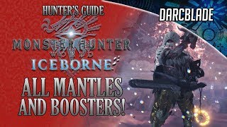 HOW TO GET ALL MANTLES AND BOOSTERS  MHW ICEBORNE [upl. by Trebeh]