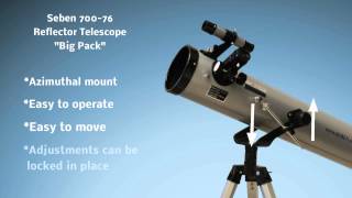 Seben 70076 Reflector Telescope New Big Pack [upl. by Anaeco]