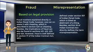 What is Difference Between Fraud amp Misrepresentation [upl. by Imorej382]