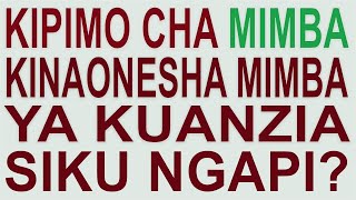 Kipimo cha mimba kinasoma baada ya siku ngapi kinaonyesha mimba ya kuanzia siku ngapi [upl. by Airdua200]