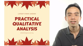 Practical Qualitative Analysis [upl. by Marion]