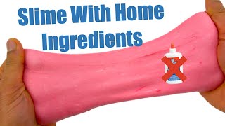 How To Make Slime With Home Ingredients✨ Easy DIY No Glue No Borax Slimes [upl. by Aivatahs]