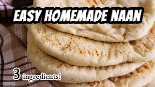 EASY VEGAN NAAN only 3 ingredients  Marys Test Kitchen [upl. by Anyer217]