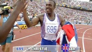 Linford Christie wins 100m Gold  Barcelona 1992 Olympics [upl. by Soule]