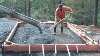 Pouring a Concrete Slab Foundation [upl. by Karb]